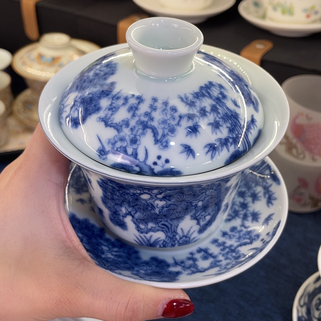 陶景德陶瓷盖碗茶具