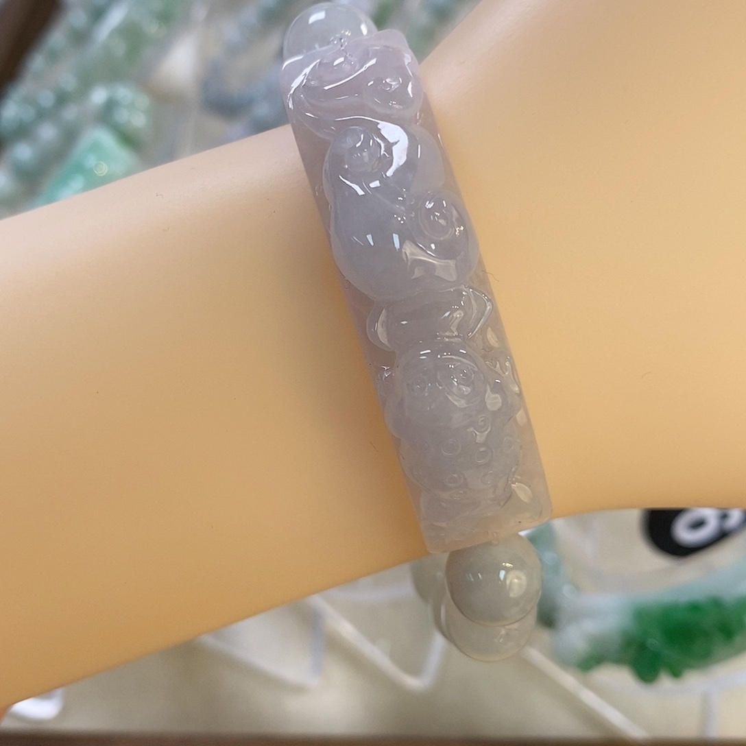 翡翠未镶嵌手链60