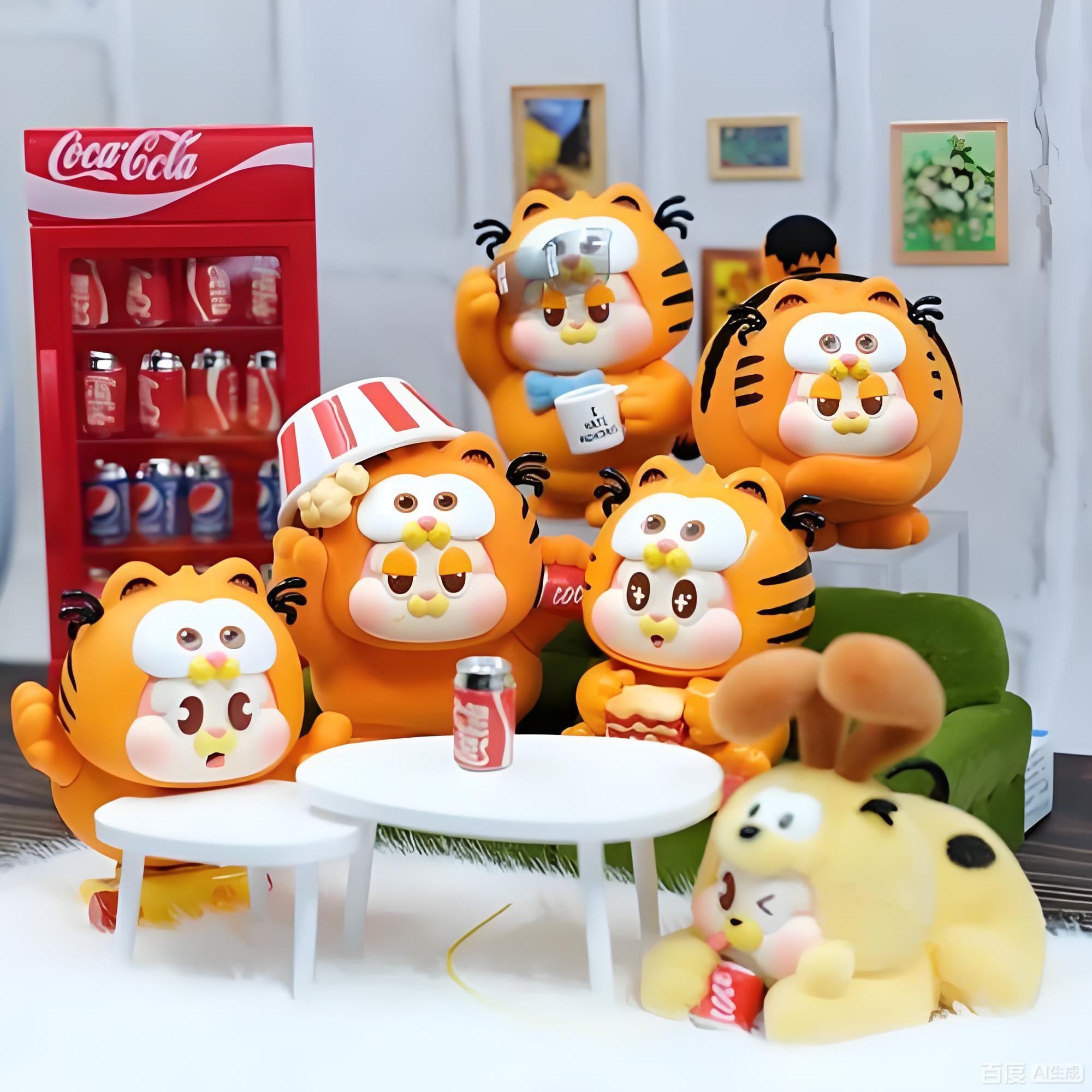 【拆盒】加菲猫-美食守护计划系列盲盒潮玩