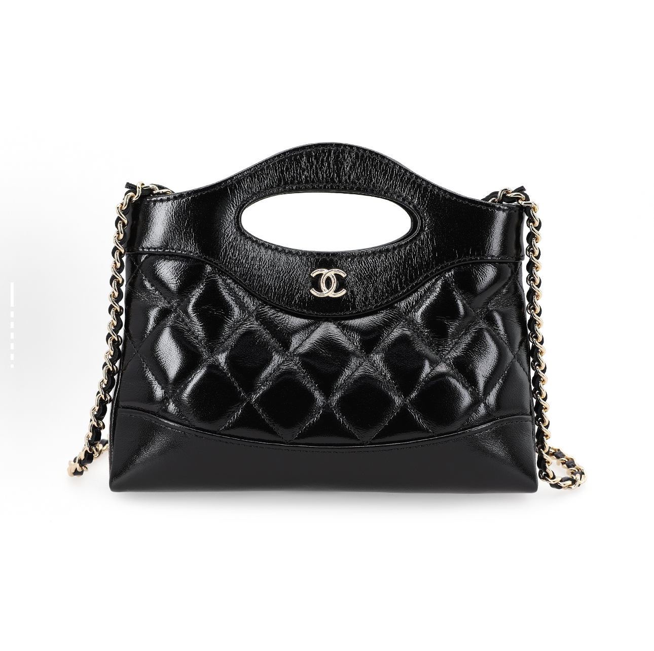 全新未使用 Chanel/香奈儿 黑金25p 31bag nano手提包芯片25年1月
