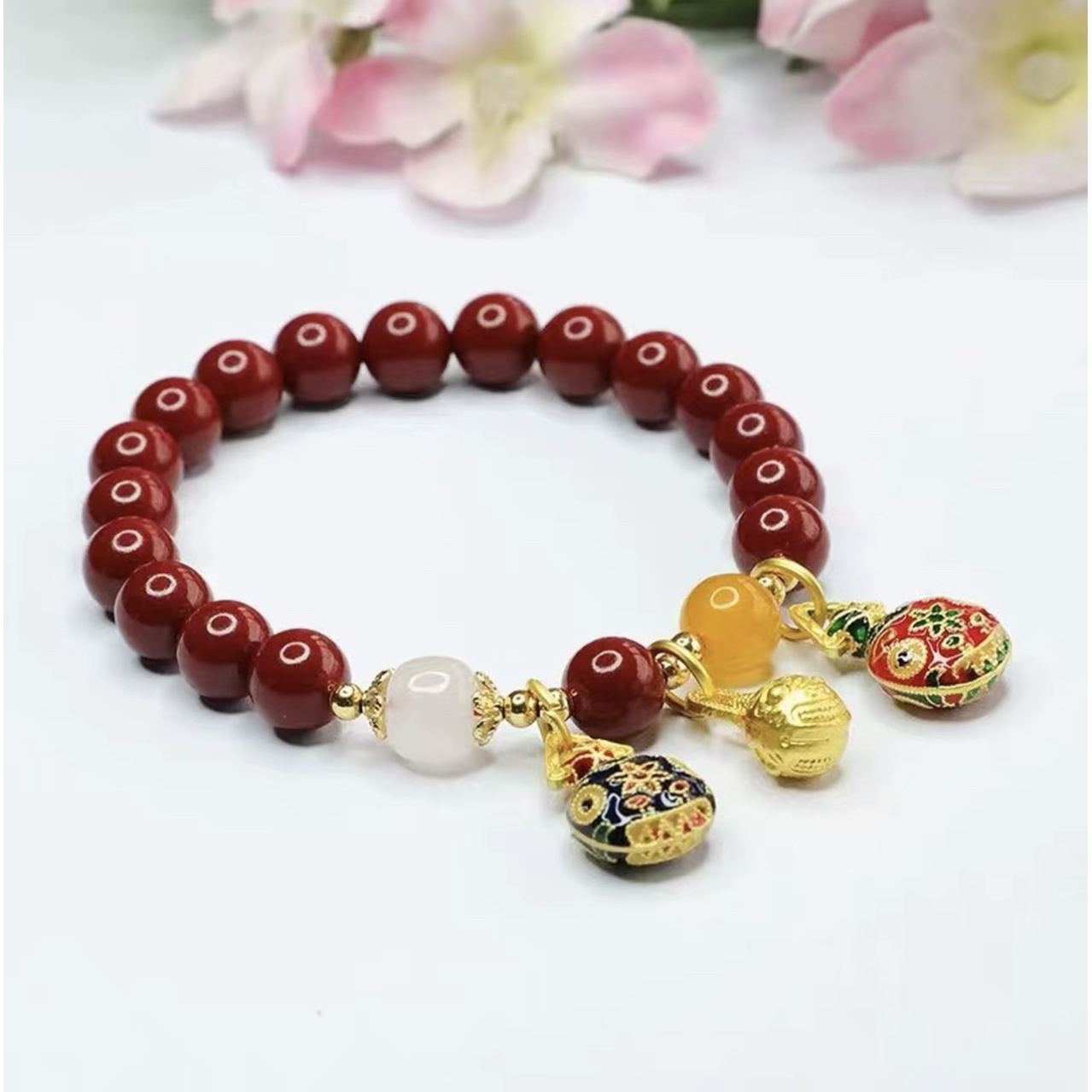 朱S带吞金兽手串 A960 精美手串 高端文玩手串 挂件 -（无礼盒）