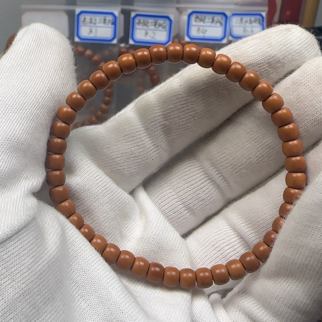 橄榄核手串老挝单圈极限弧5.2mm