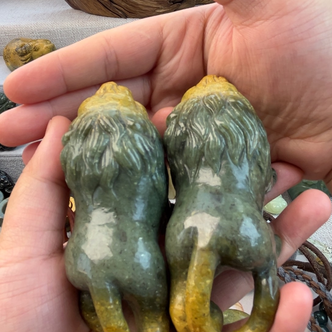 岫岩河磨玉（透闪石质玉）把件未镶嵌大*