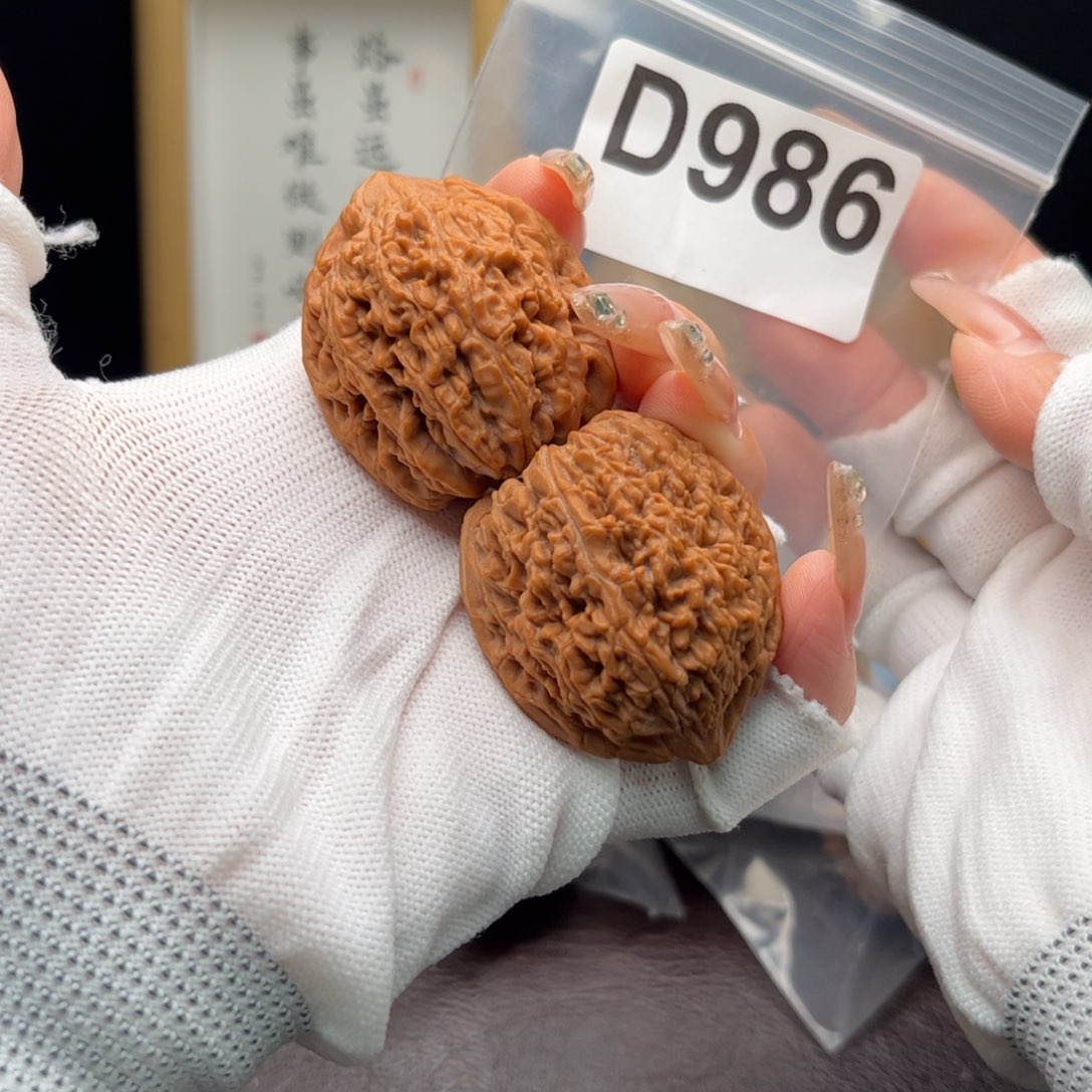 把件文玩核桃38大蒜头d986