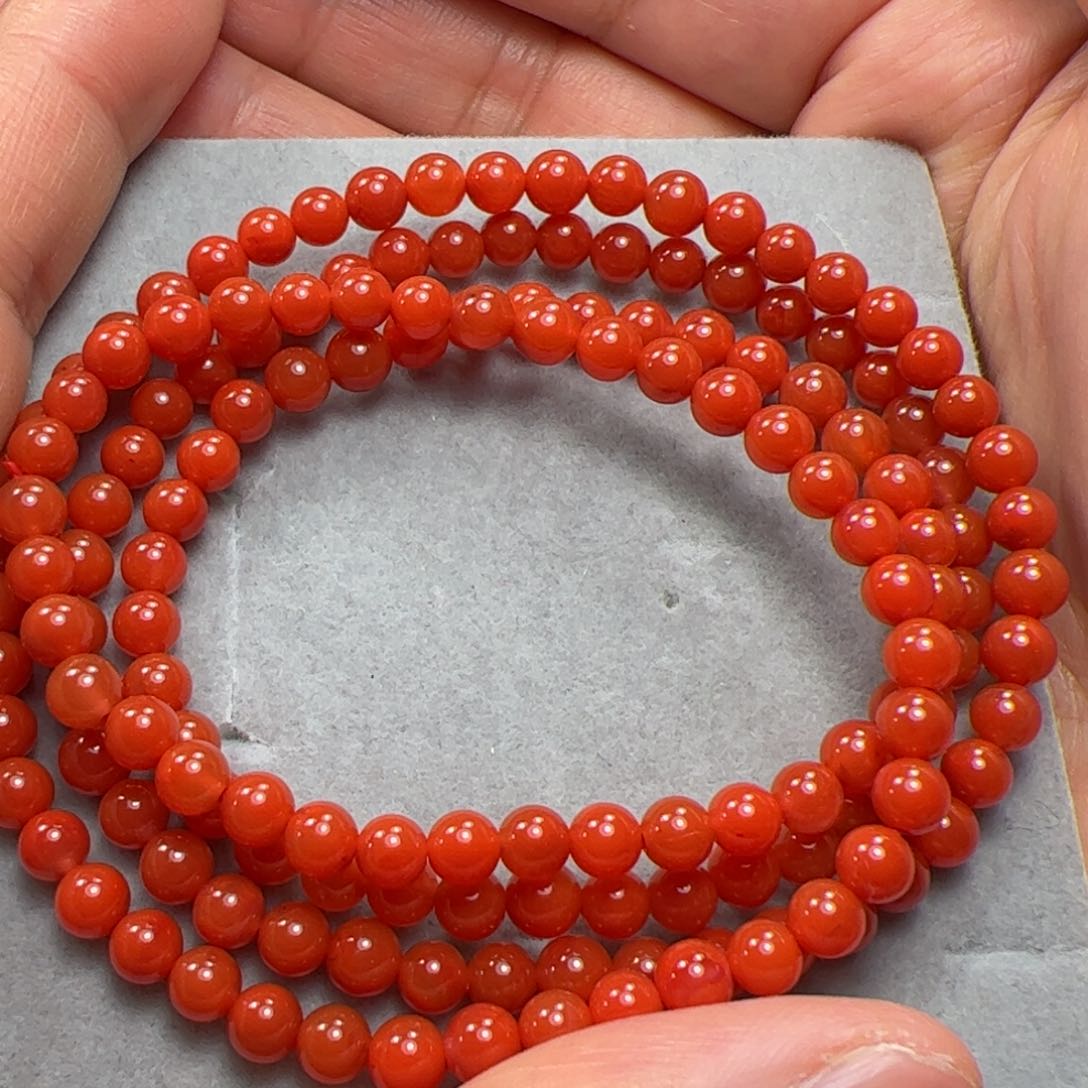 南红玛瑙手串未镶嵌