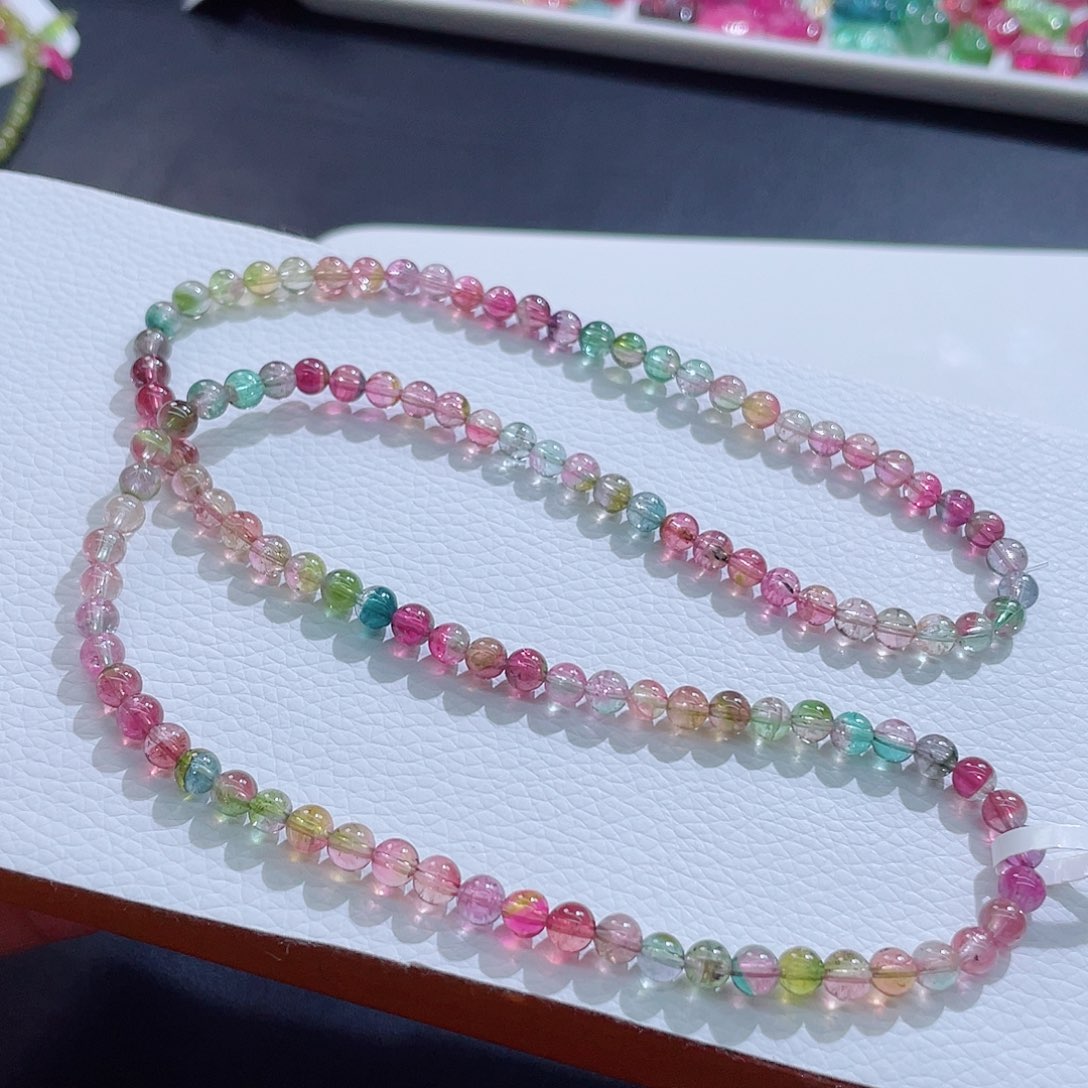 未镶嵌手链碧玺5mm