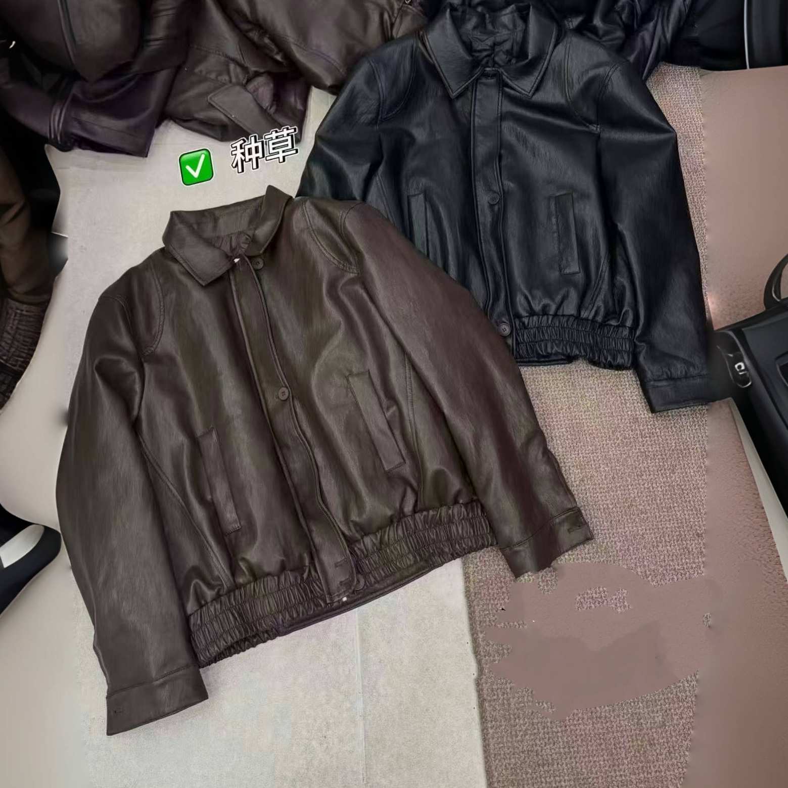 YUXI2025年货季冬季新款韩版复古风衬衫领大版羽绒皮衣外套女