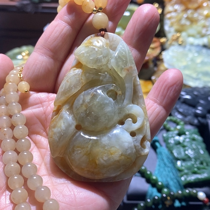 岫玉毛衣链未镶嵌