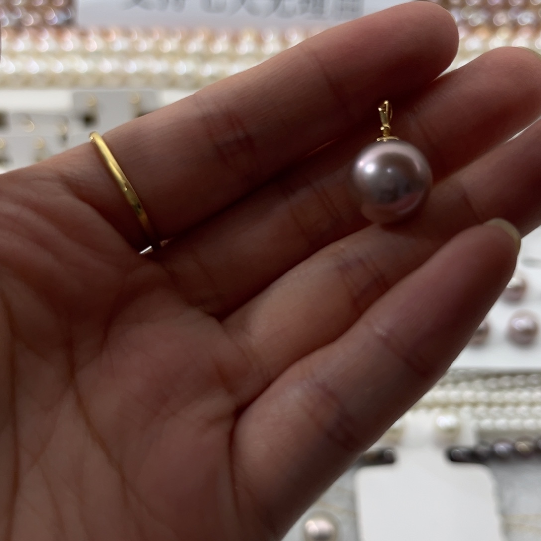 吊坠(赠链)银S925镶嵌淡水珍珠