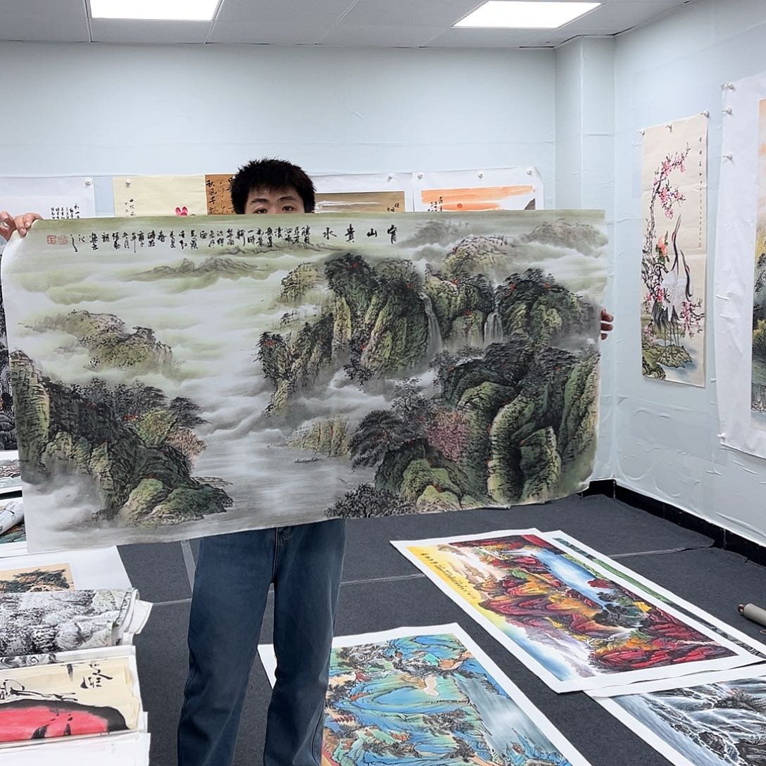 国画国画纯手工作品