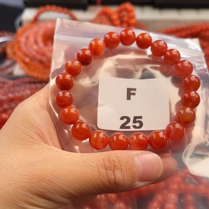 南红玛瑙未镶嵌多样性发货默认微瑕称重9mm