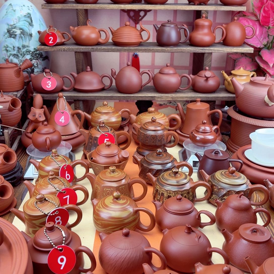 紫砂茶壶葫芦110 cc手拉