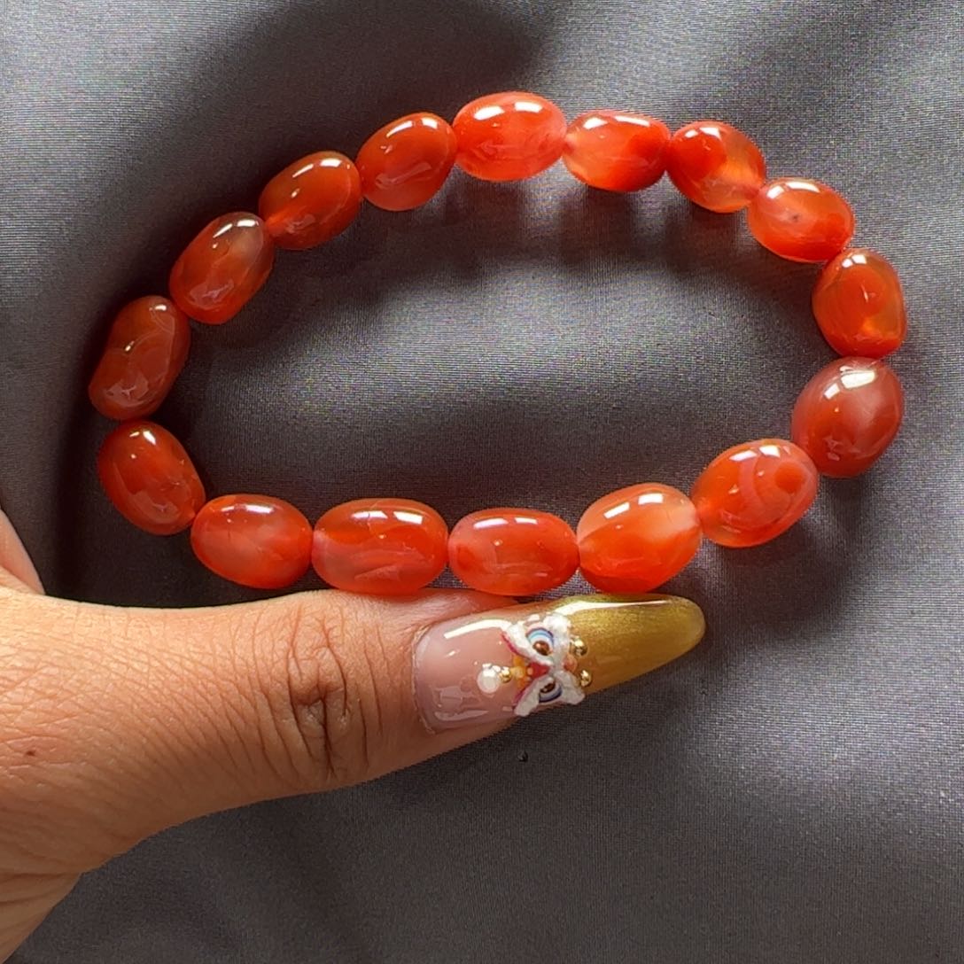 南红玛瑙手串未镶嵌