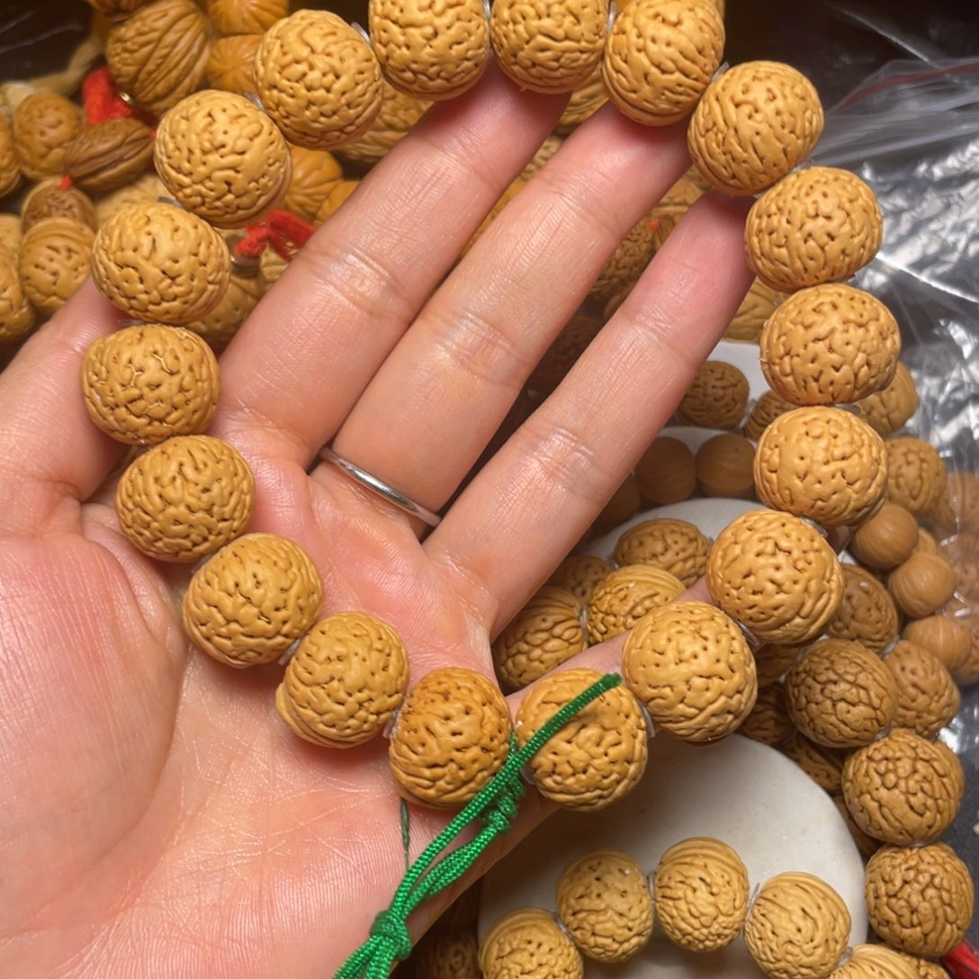 猜***壳桃木桃核手串20+王者南瓜