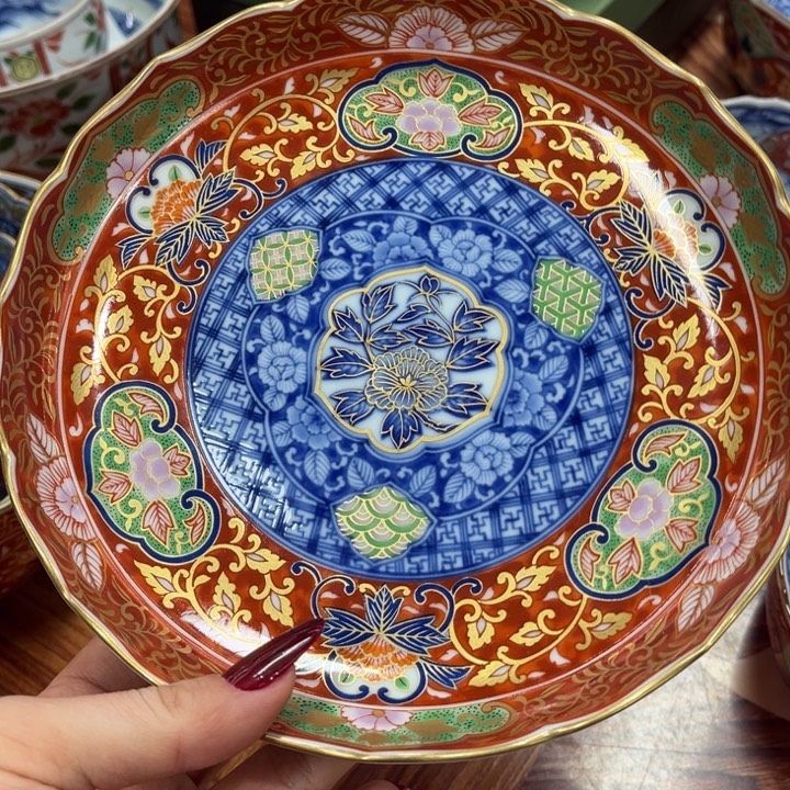 瓷片库山盘————19-厘米——