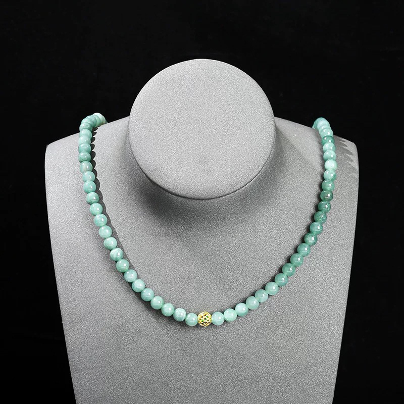 【天意珠宝阁】甄选优质A货翡翠卡10mm妈妈链多样性发货拍一发一