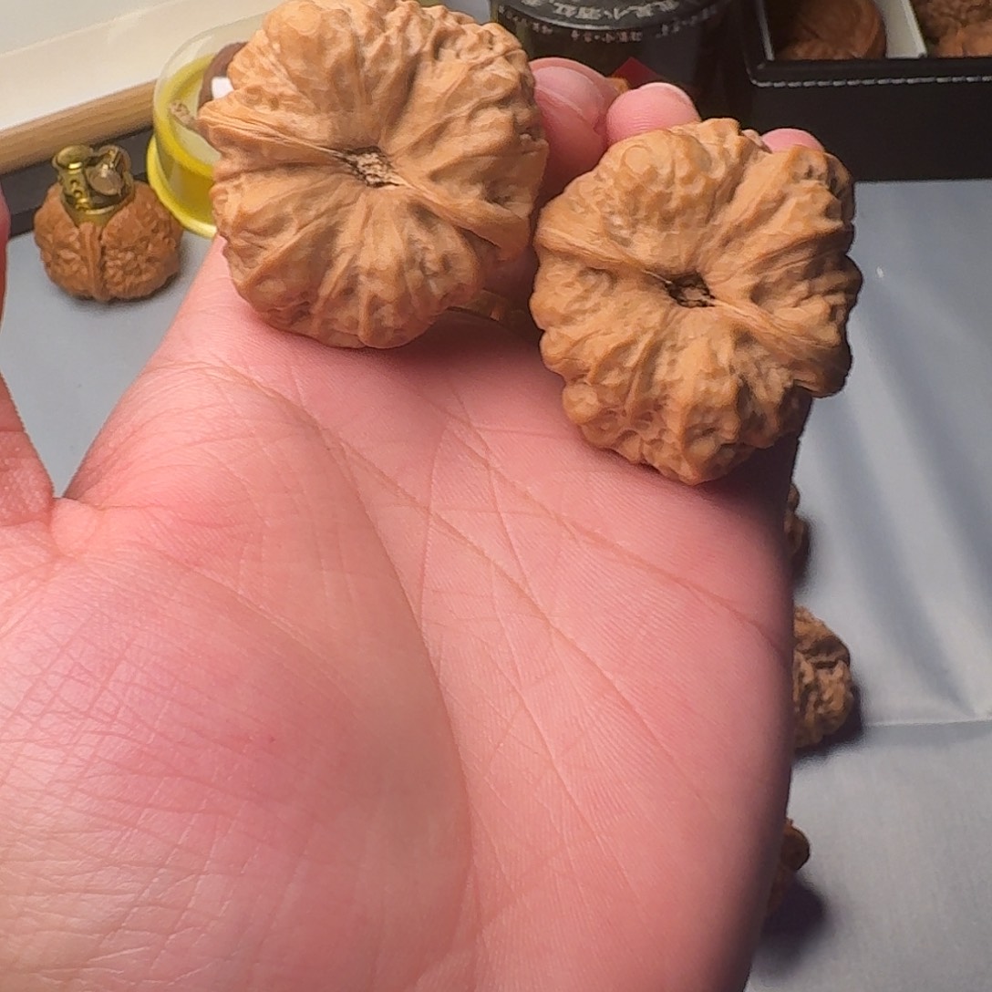 文玩核桃把件小*?蛤蟆头