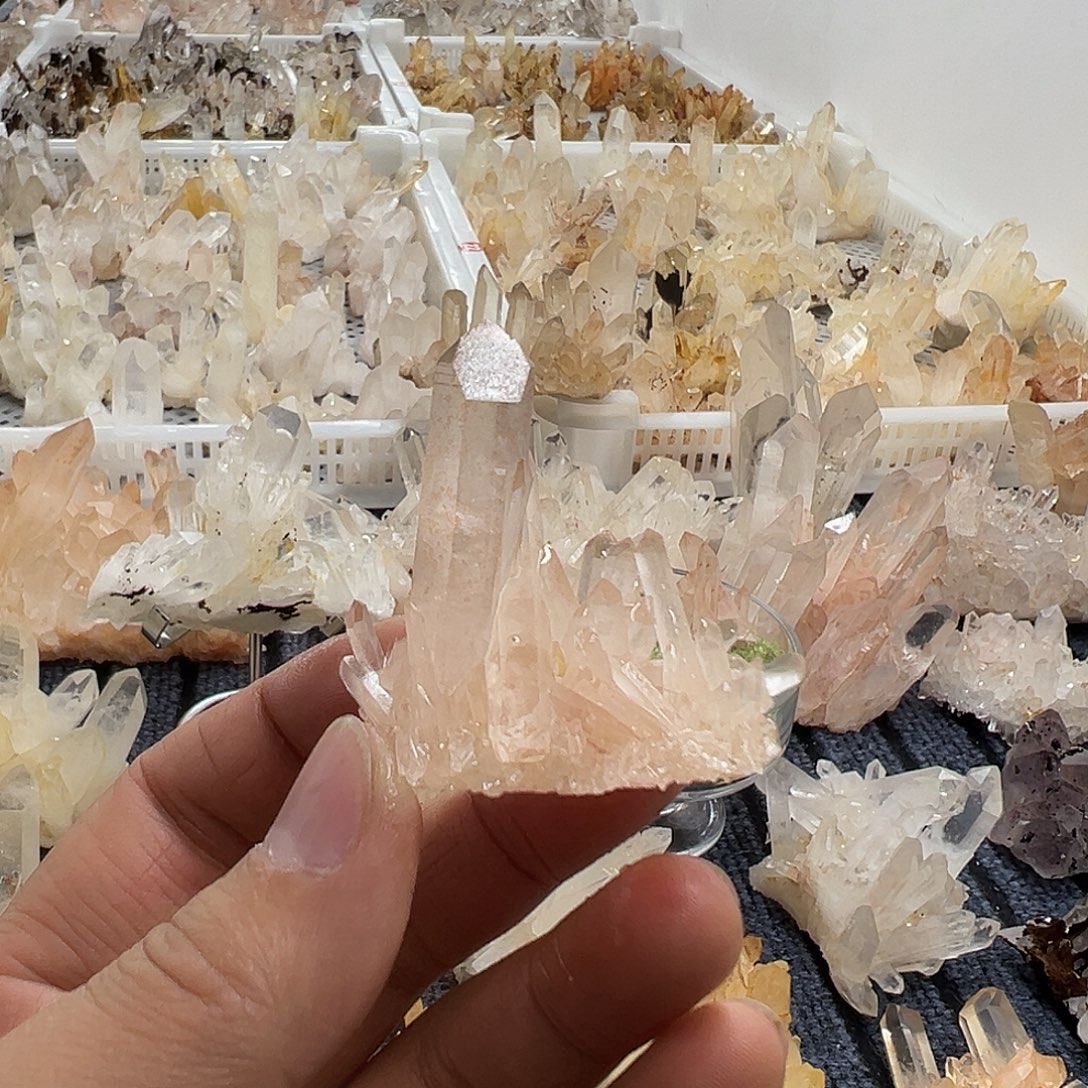 想***圆珠宝半成品水晶银S925镶嵌
