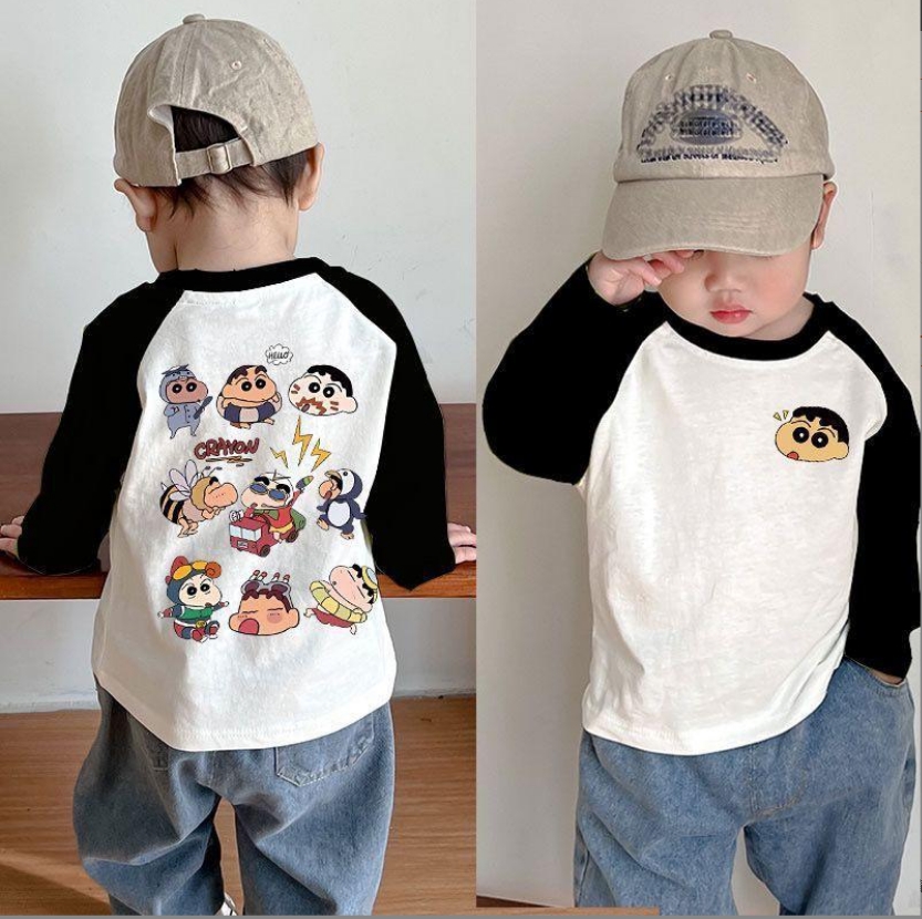 春秋儿童百搭长袖袖T恤