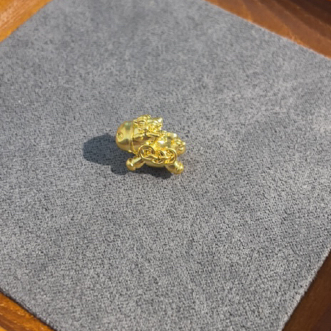 R01031通孔马足金999 转运珠