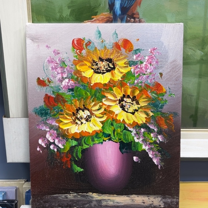 手工手绘精品油画20+25厘米