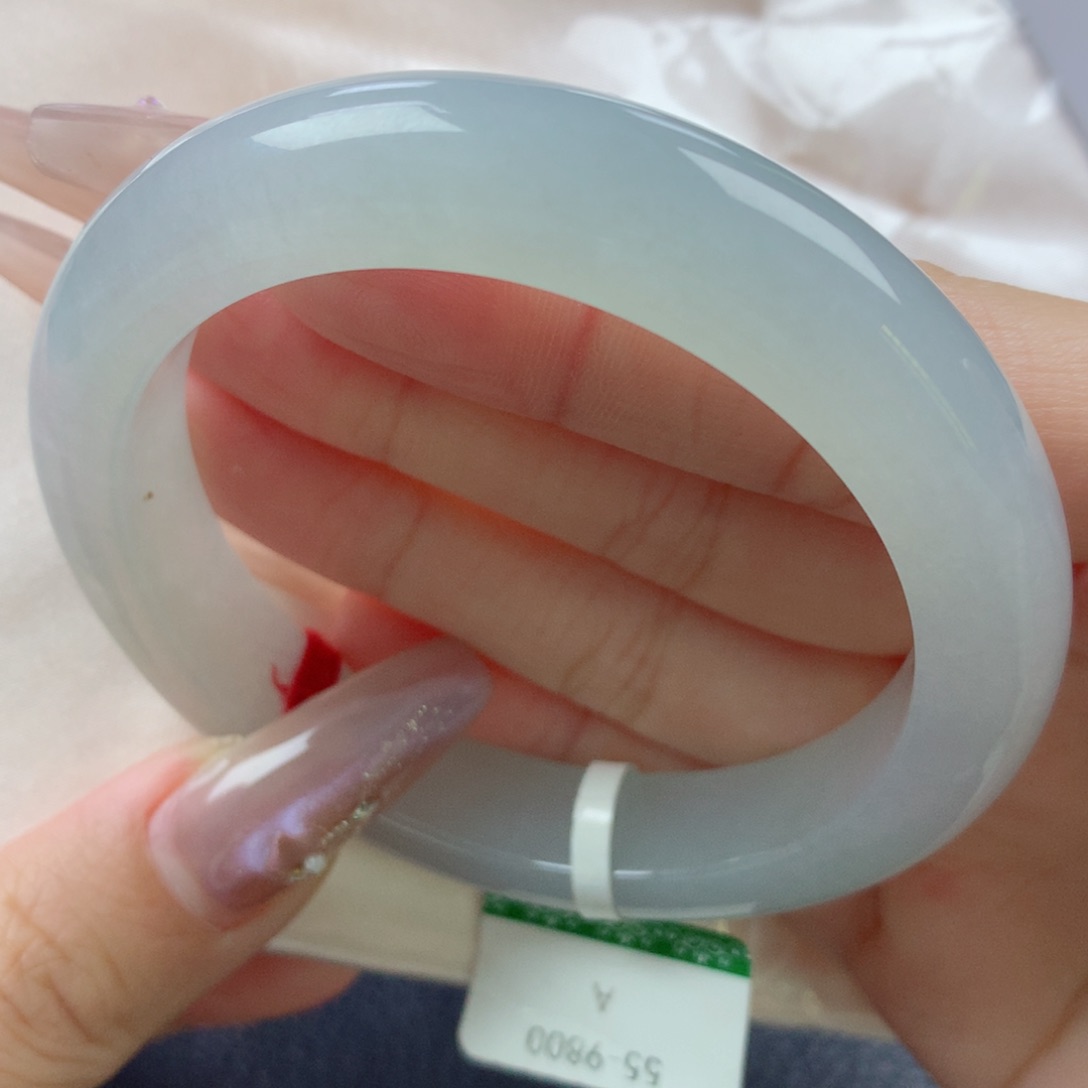 未镶嵌手镯翡翠缅甸天然翡翠A货55.5