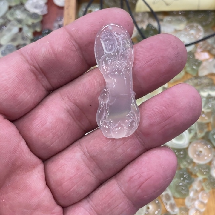 蛇纹石玉合金颈饰