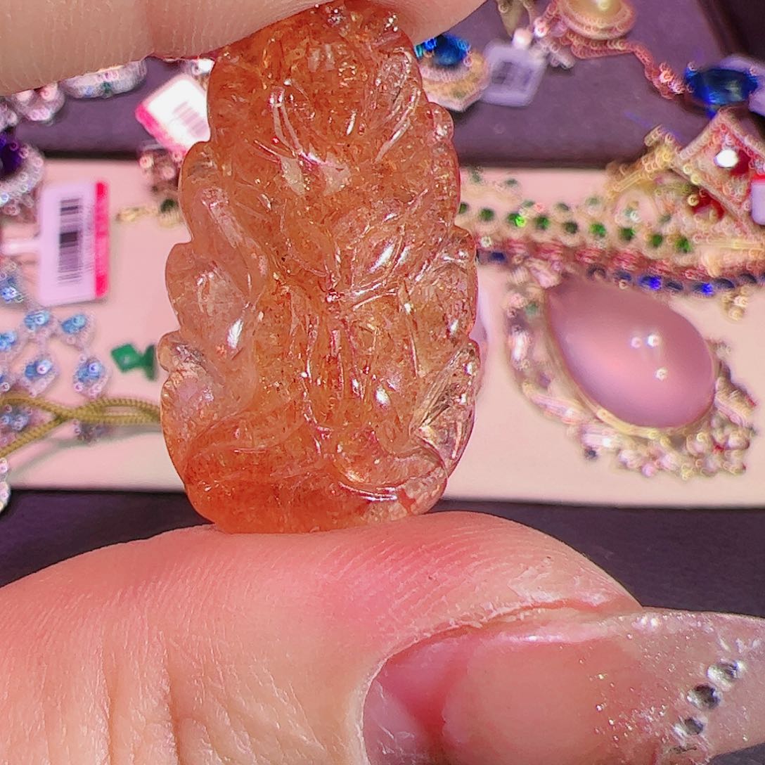 日光石吊坠未镶嵌