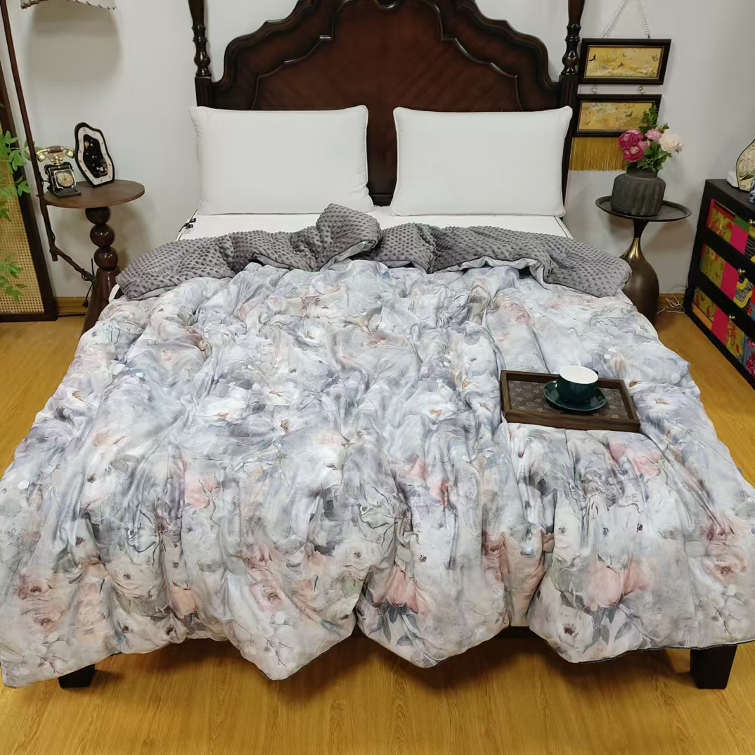 超细旦豆豆被双人加大220*240约6.5斤左右微瑕～H322