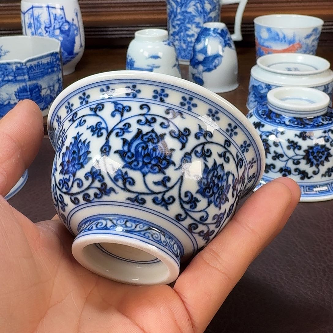 瓷片残*现代景德镇陶瓷手绘茶具