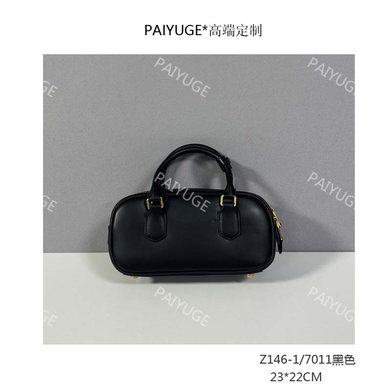 Z146-1/7011黑色 Paiyuge高端订制女士单肩斜挎包手提包1870