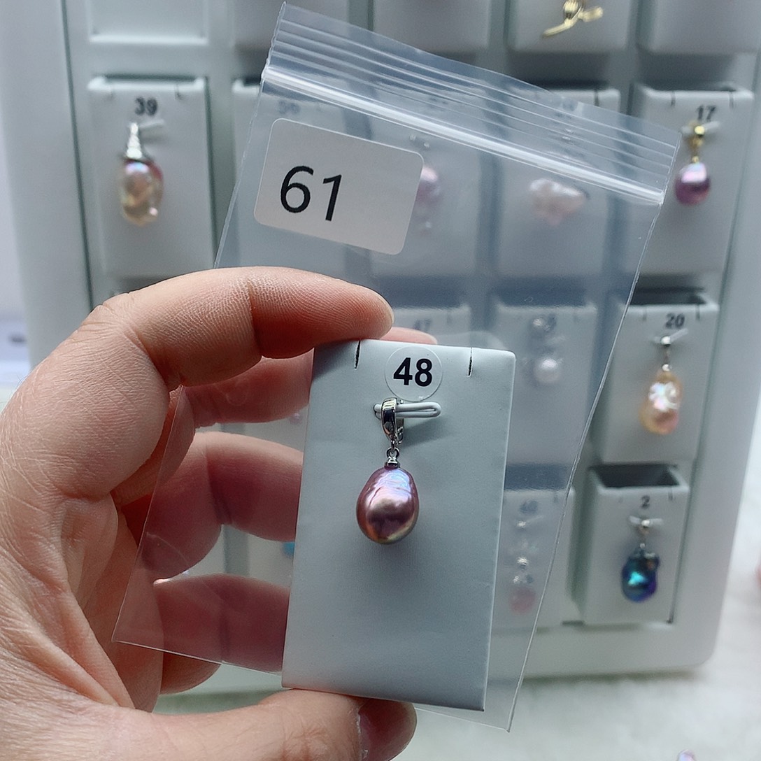 合金吊坠(不含链)淡水珍珠