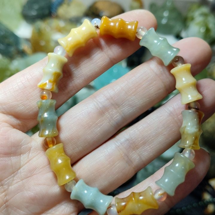 岫玉手串款式未镶嵌