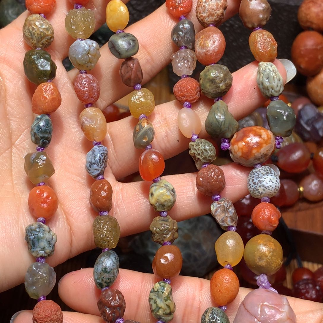 未镶嵌玛瑙/玉髓珠宝半成品