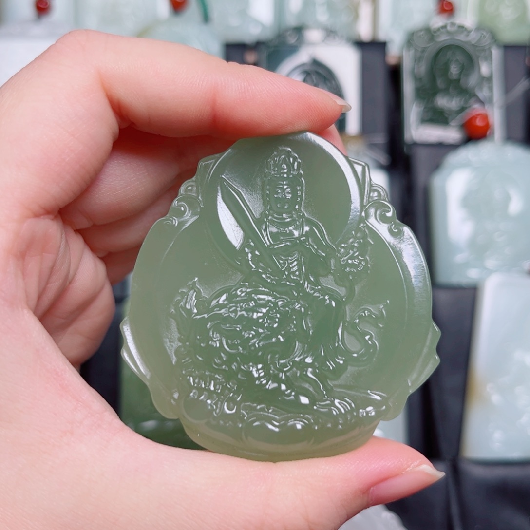 和田玉未镶嵌挂件