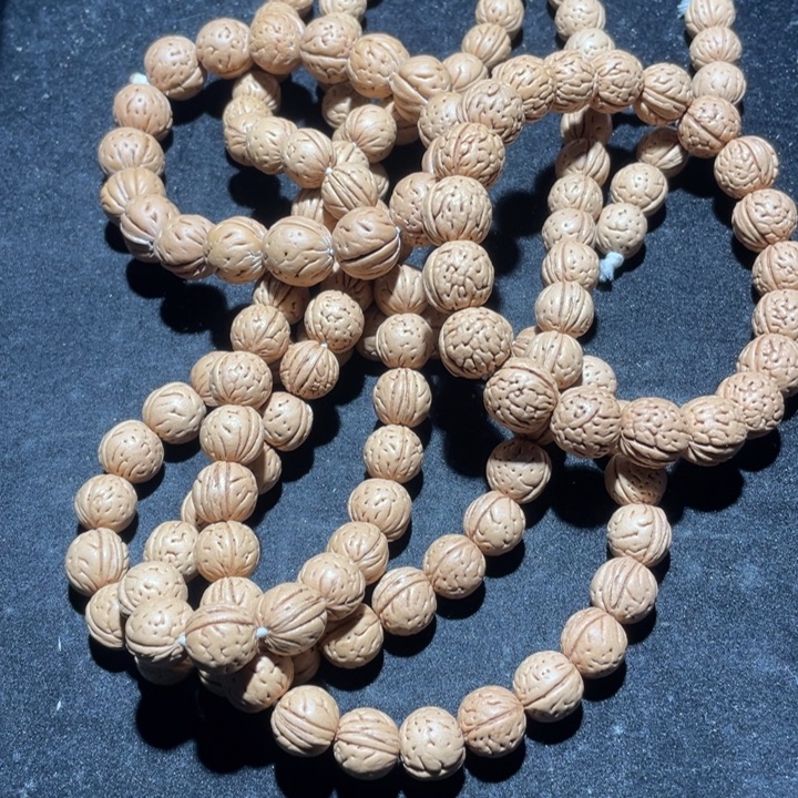 爱***木核桃手串/手链散籽批发小桃核200