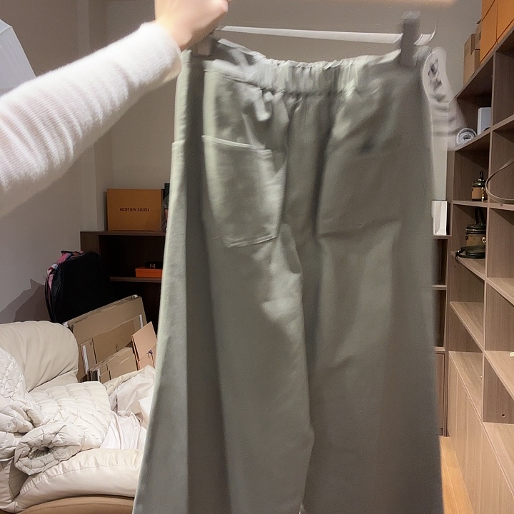 m码的弯刀水泥灰的弯刀裤