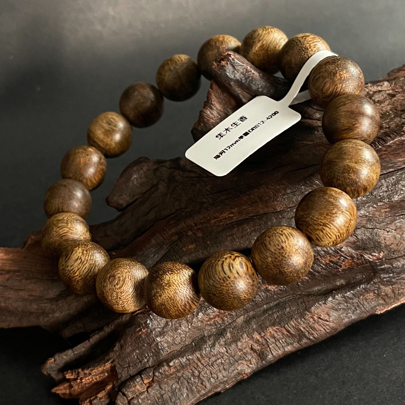 沉香【陆河】大点位16mm陆河单圈圆珠手串沉香手串