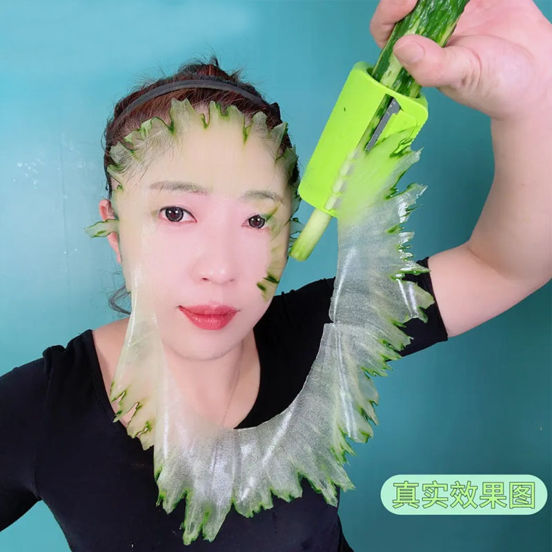 网红款切黄瓜敷面膜神器美容敷脸切片削皮器超薄青瓜刨刀面膜工具