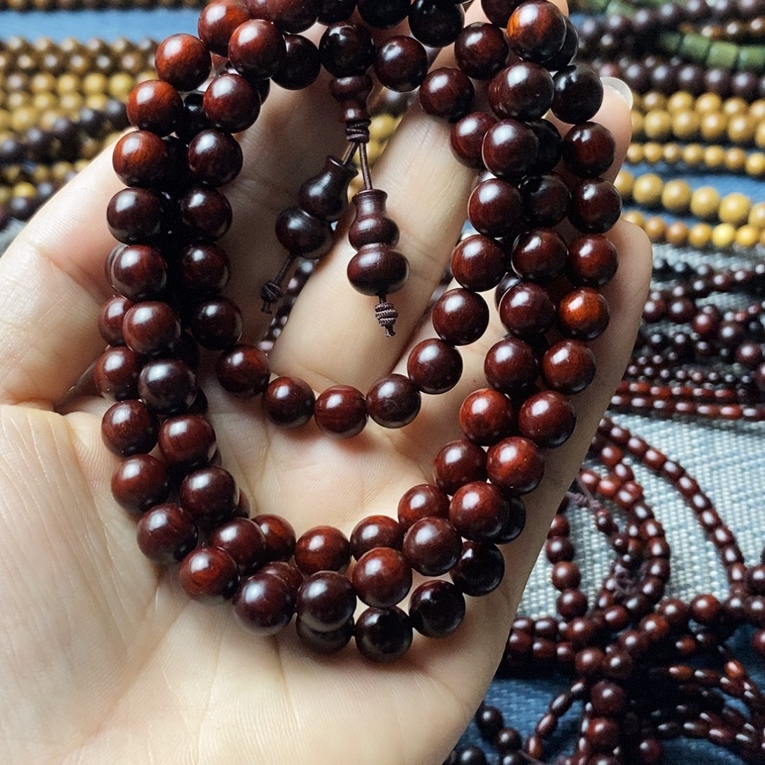 感***恩手串/手链檀香紫檀（小叶紫檀）0.8