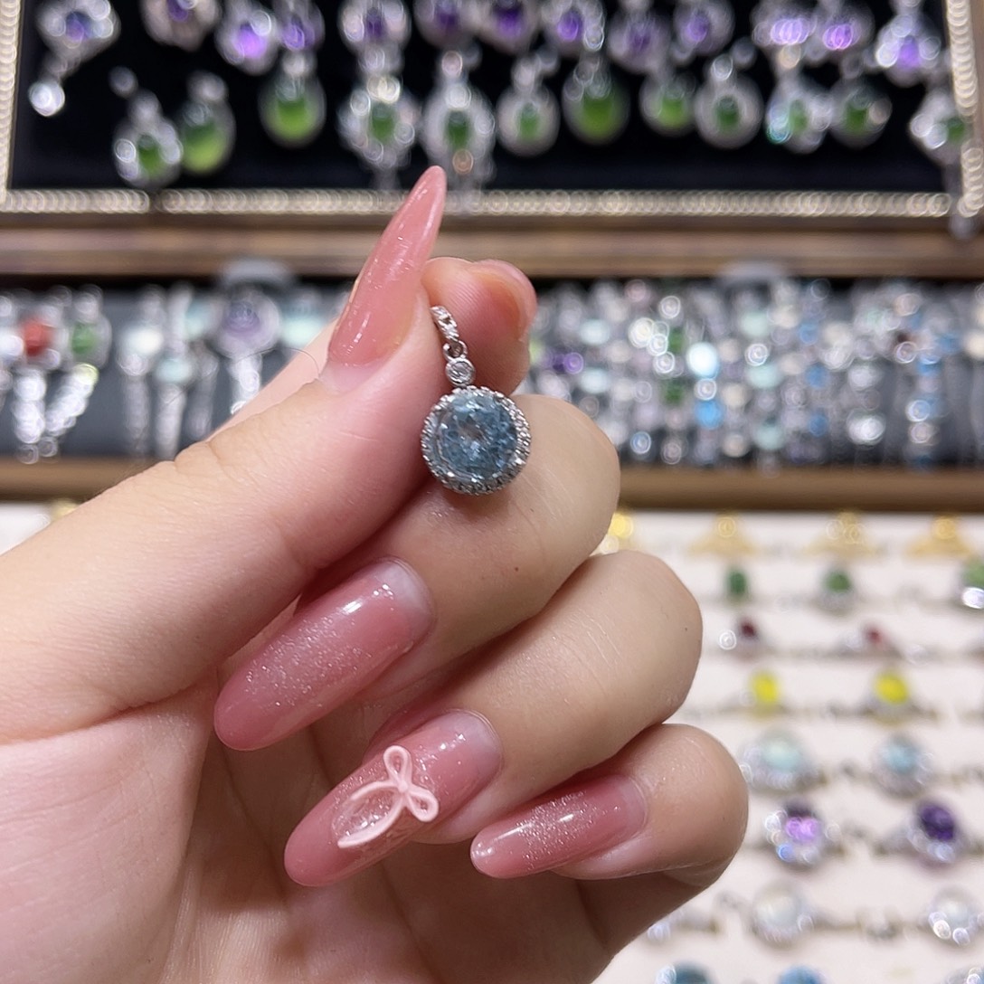 蛇纹石玉银S925镶嵌戒指