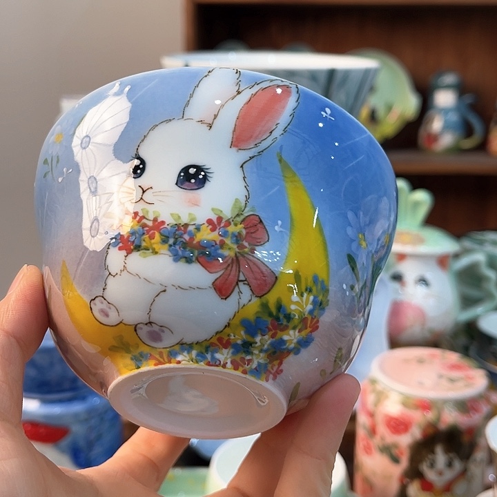 陶景德镇釉下手绘陶瓷 