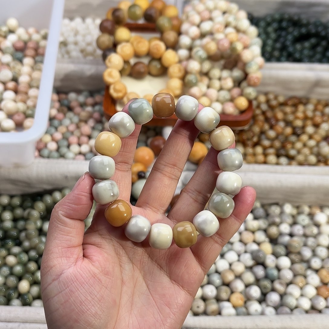 菩提根/象牙果手串银*卡14手串