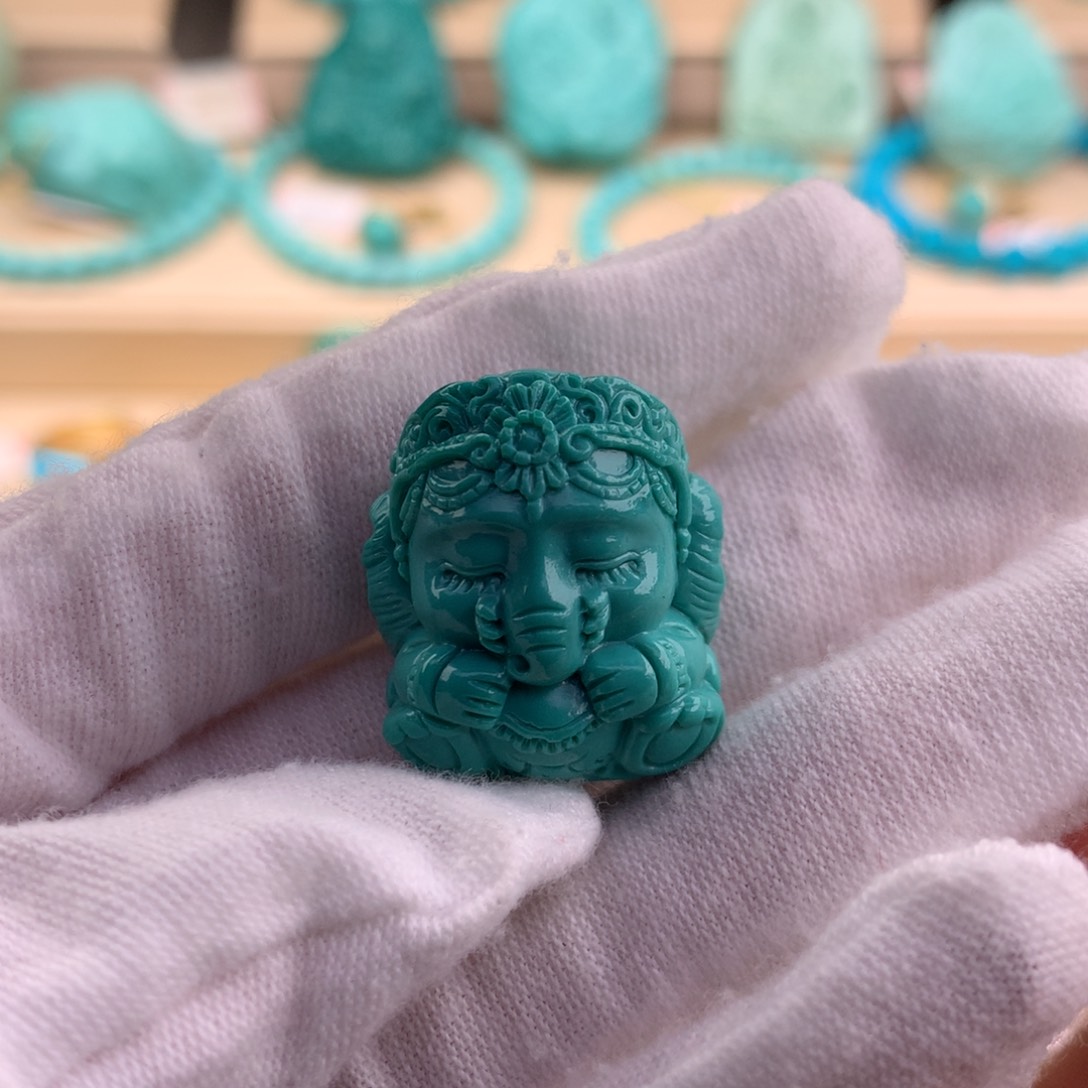 绿松石珠宝奇石未镶嵌