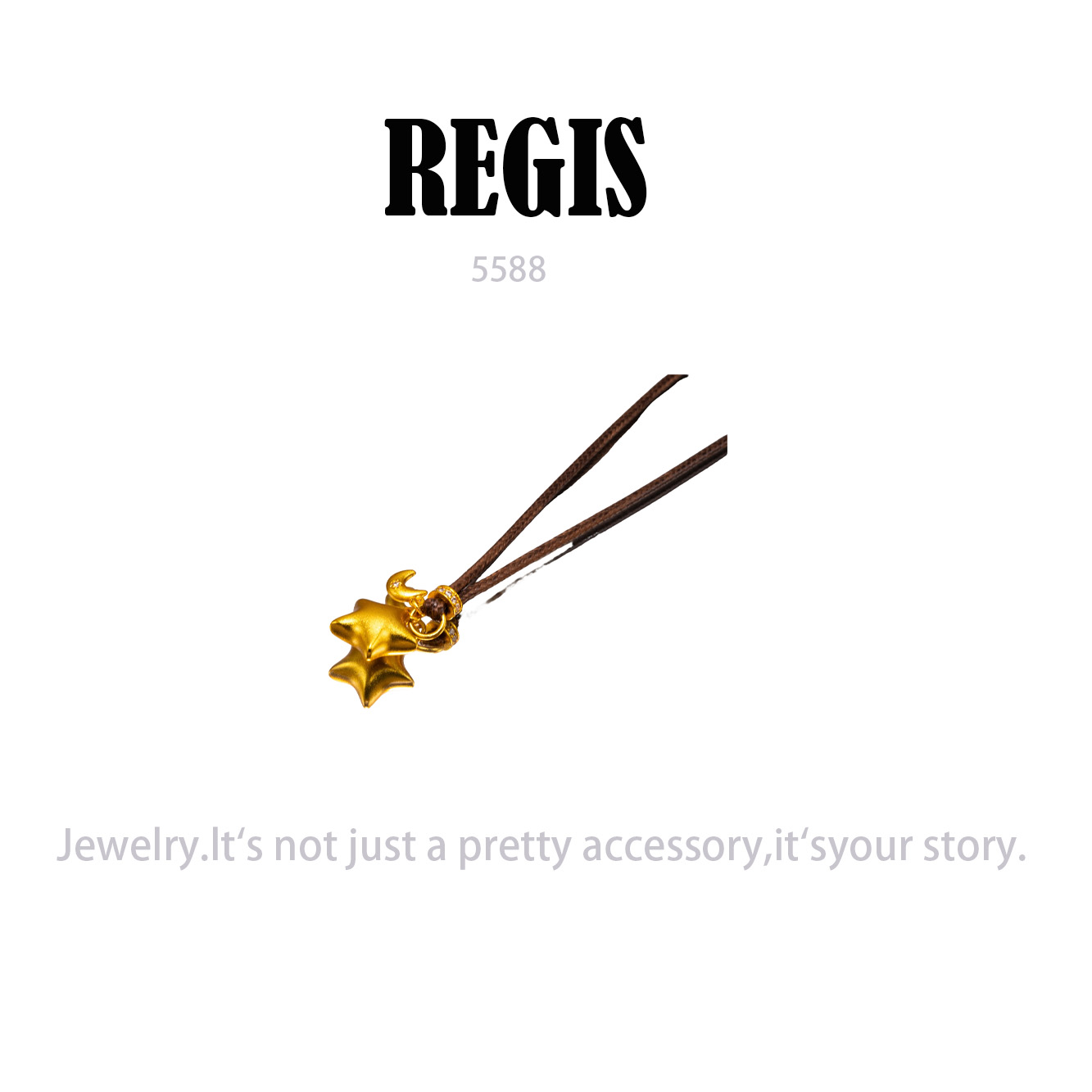 镀K金 REGIS  项链~5588（50+5cm）