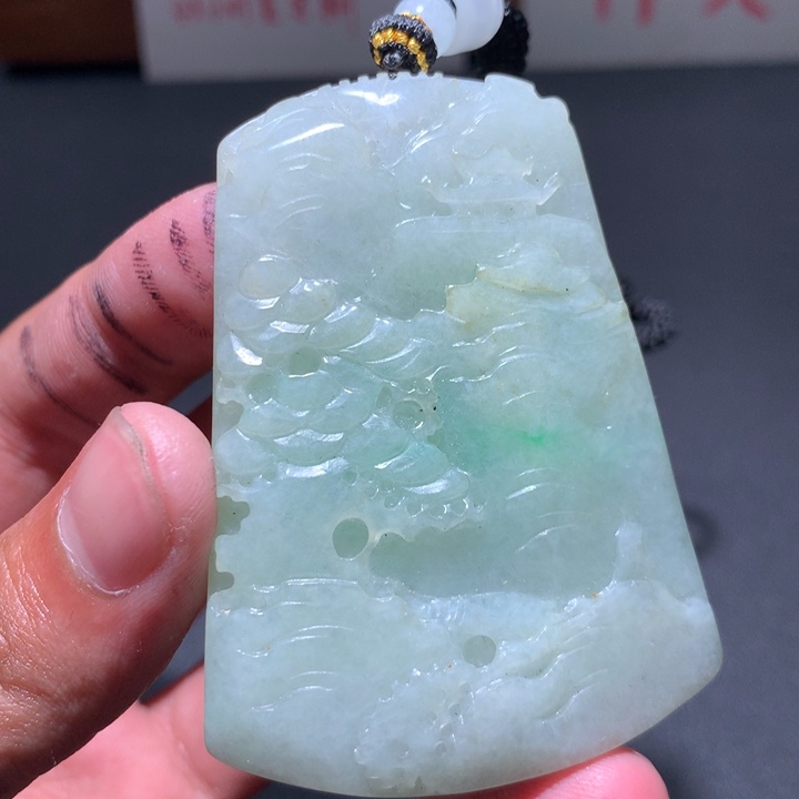 翡翠未镶嵌颈饰保真天然a货翡翠