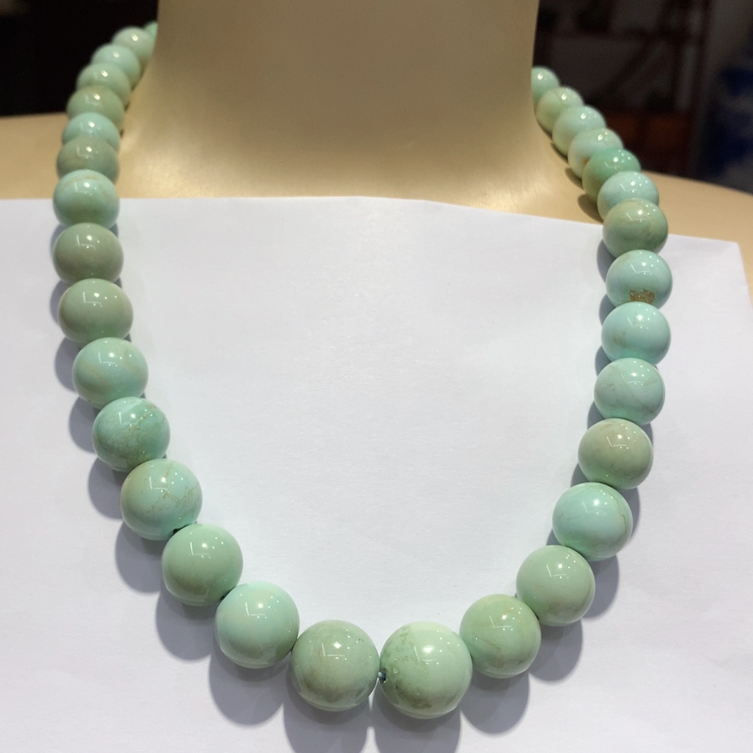 未镶嵌绿松石锁骨项链