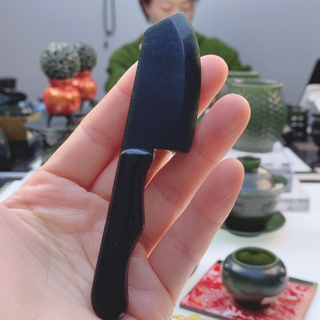 和田玉（青玉）把件未镶嵌