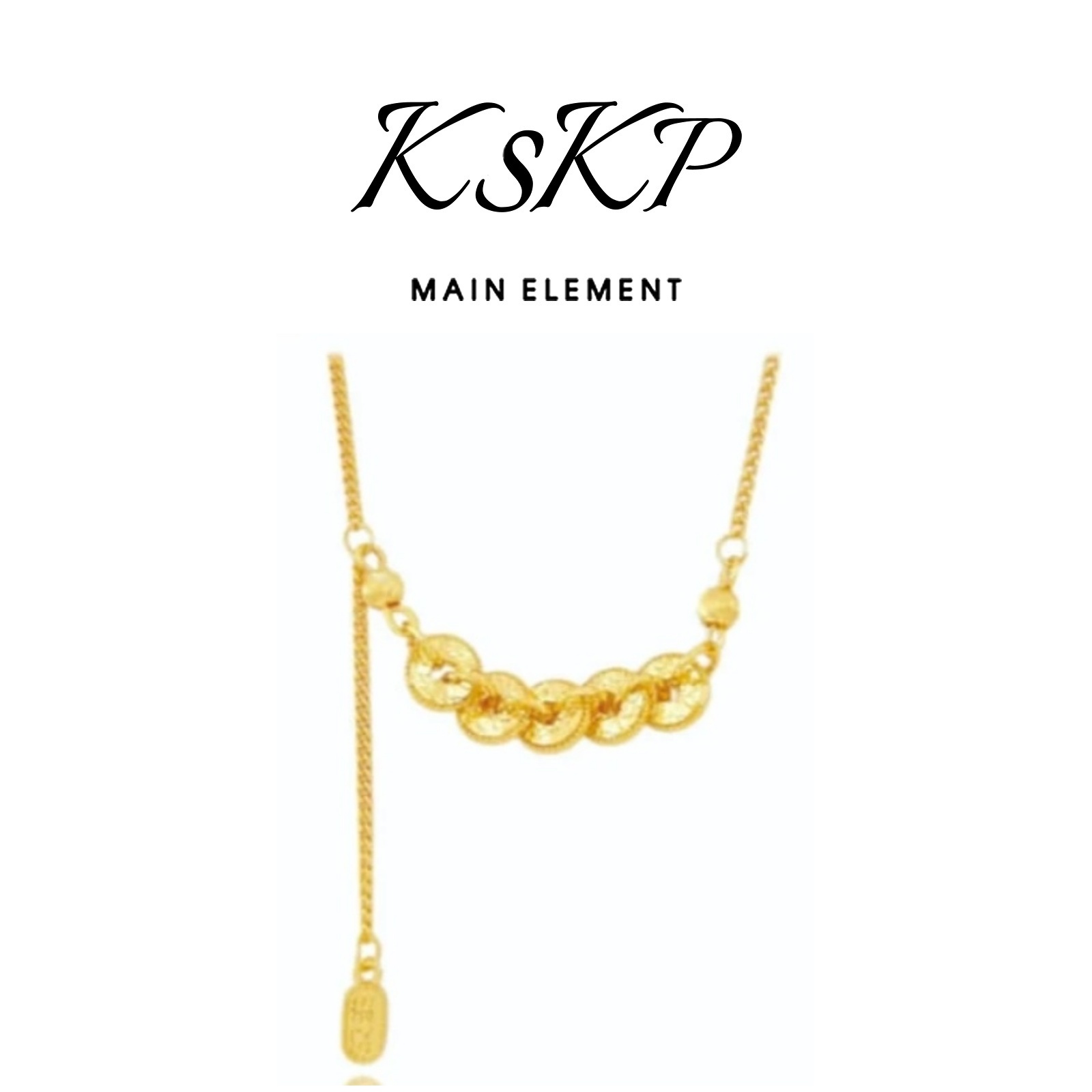 KSKP 新中式龙鳞五帝币项链