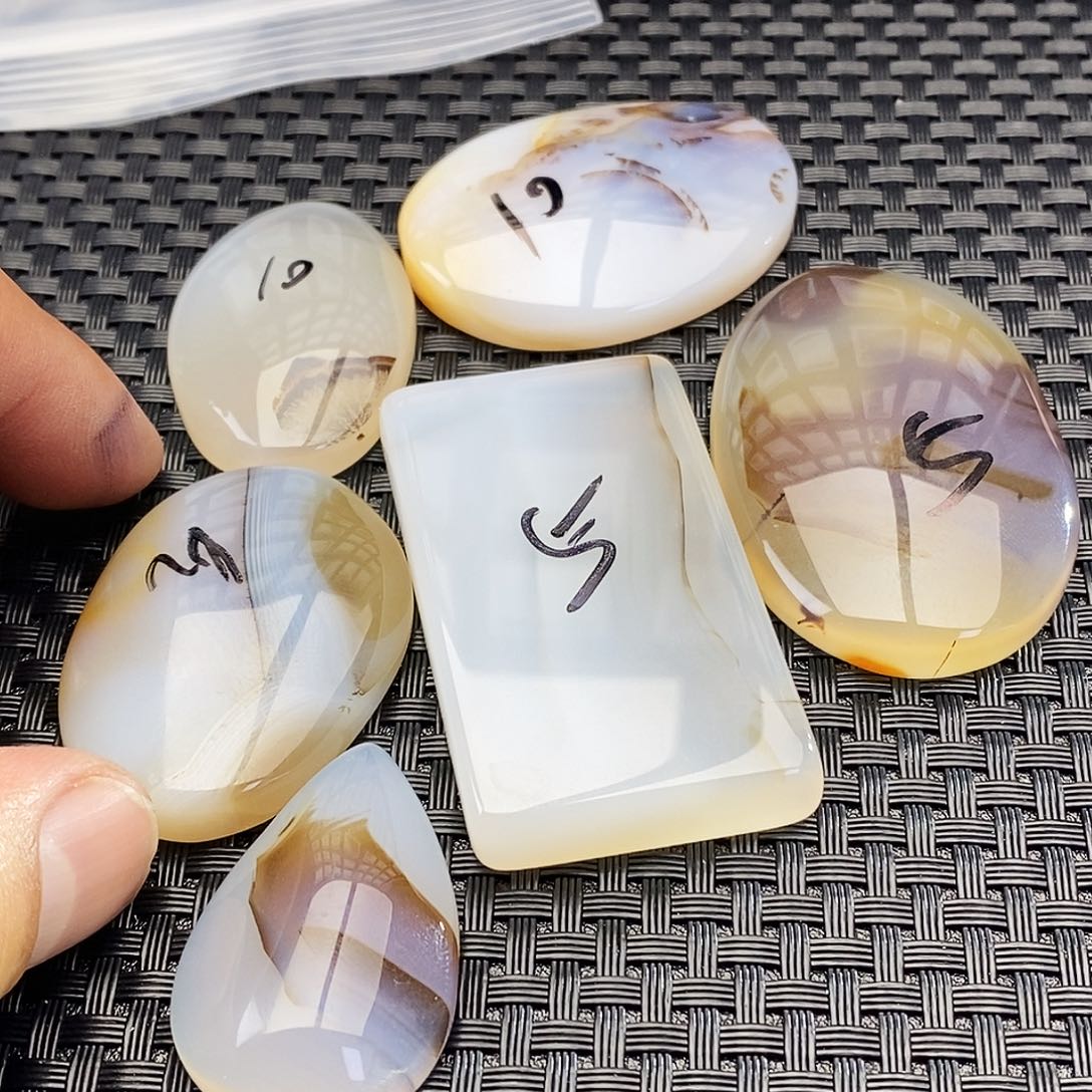 橘***子玛瑙/玉髓未镶嵌吊坠(不含链)